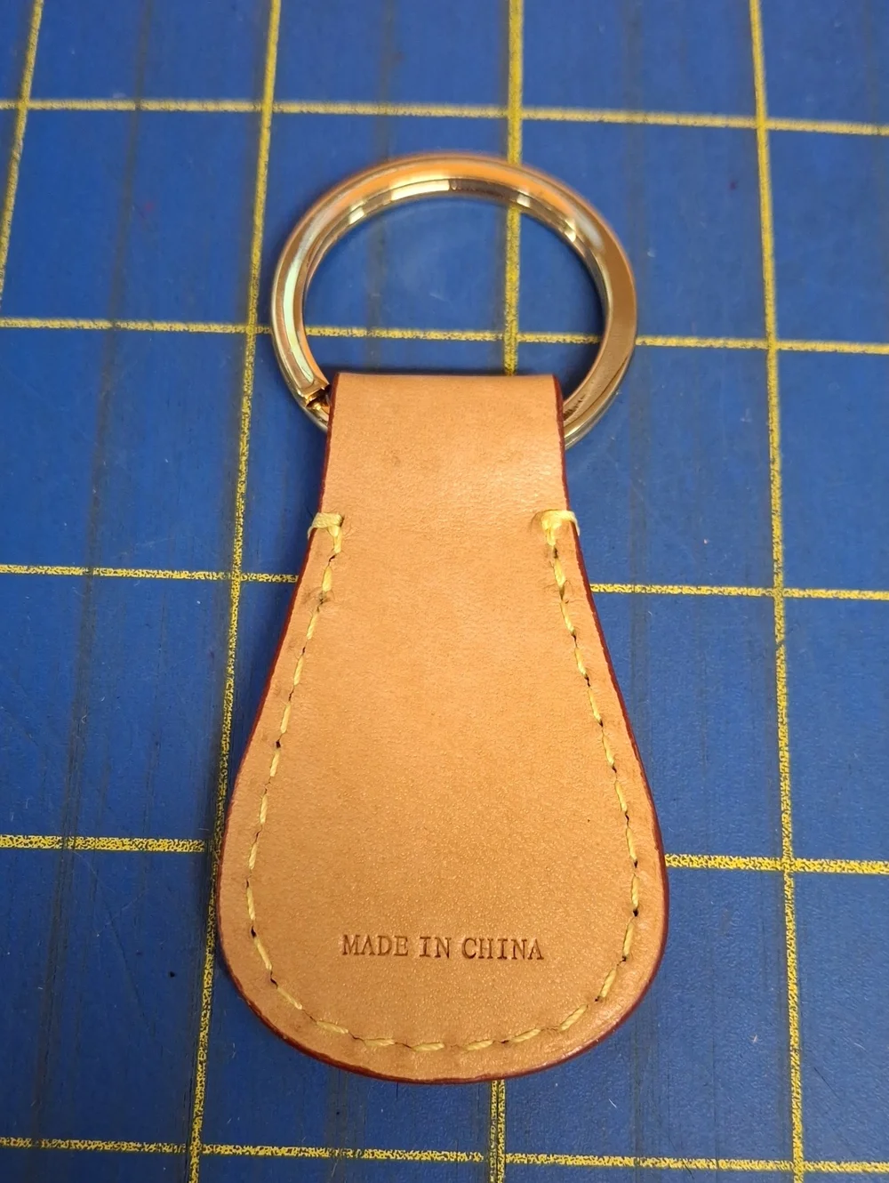 Dooney Bourke Leather Tan Key Fob 3.5